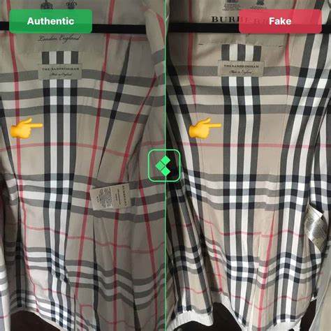 burberry trench coat fake vs real|how to identify burberry coat.